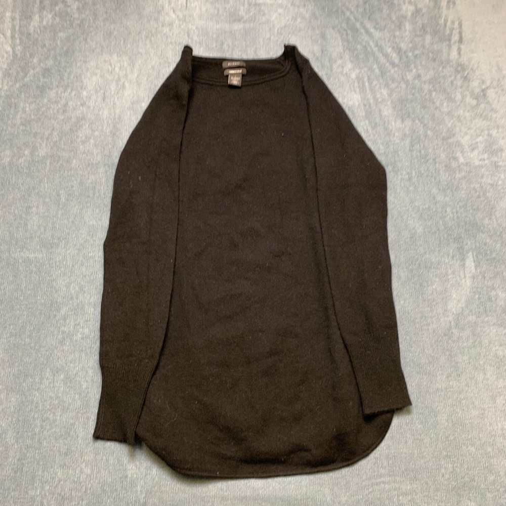 Halogen Sweater Womens Small Black Cashmere Tight Knit Long Sleeve Winter Wear